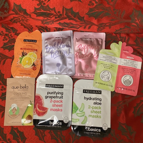 Ulta Aromatherapy Shower Tablets Bath Bombs Peel Off Clay Masks 10 piece Lot - Picture 6 of 7